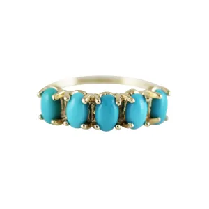 5 OVAL TURQUOISE RING