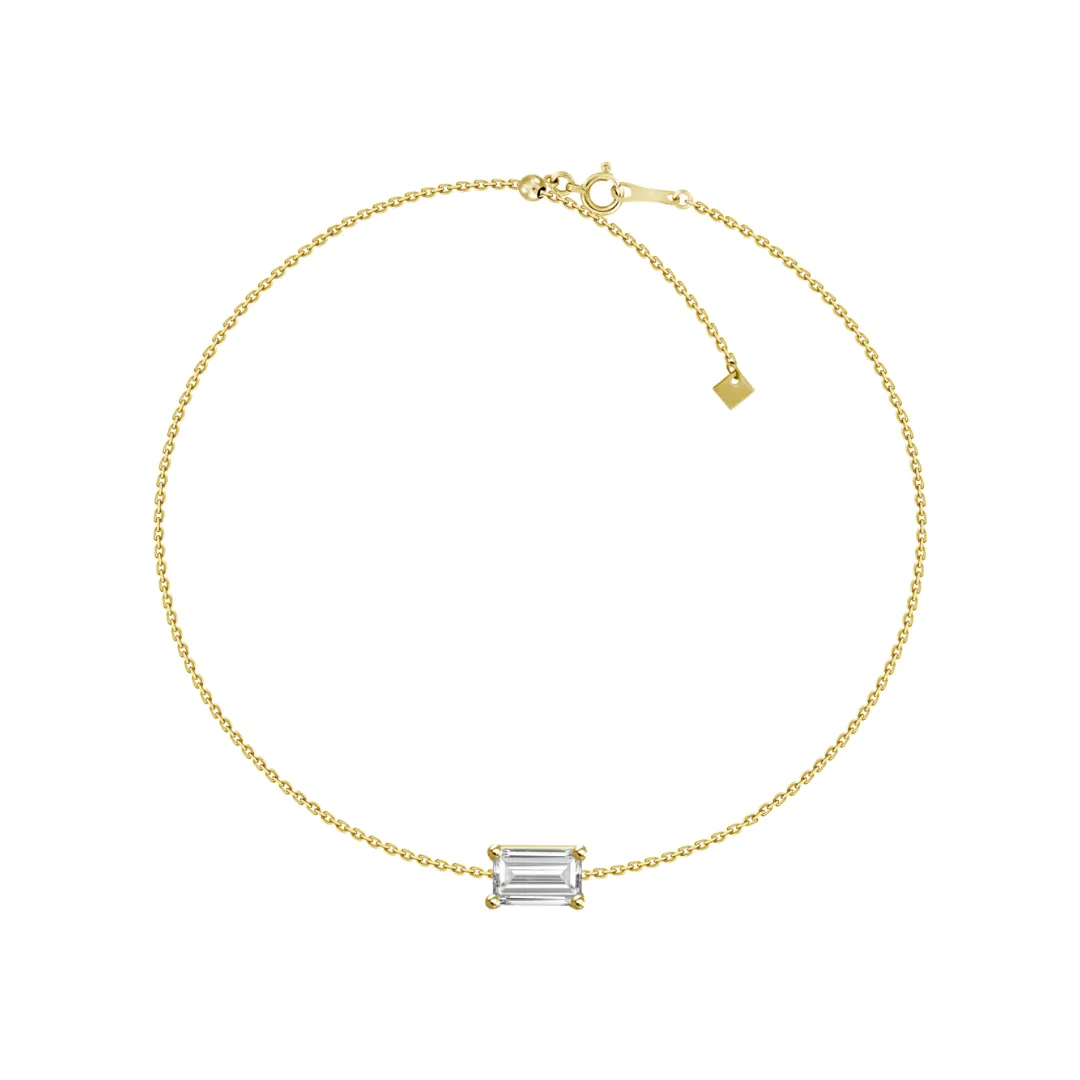 Adjustable Emerald Diamond Bracelet
