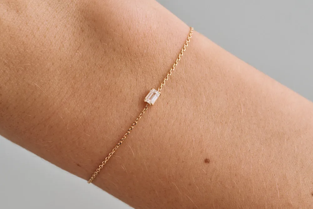Adjustable Emerald Diamond Bracelet