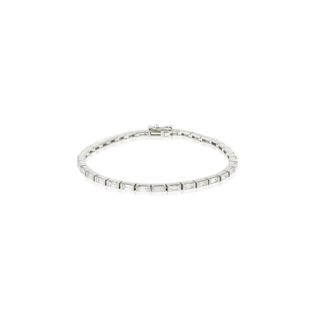 Baguette Diamond Tennis Bracelet