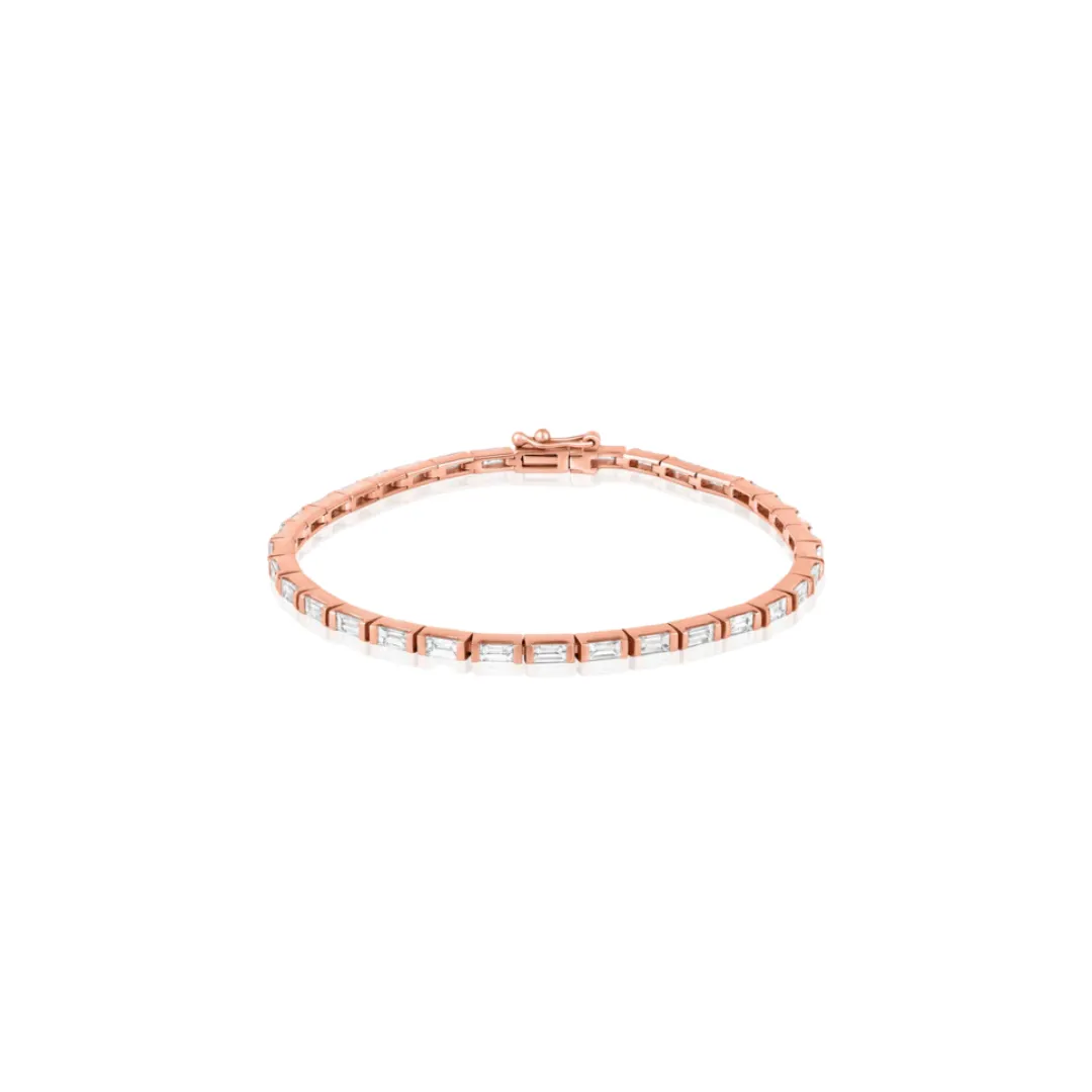 Baguette Diamond Tennis Bracelet