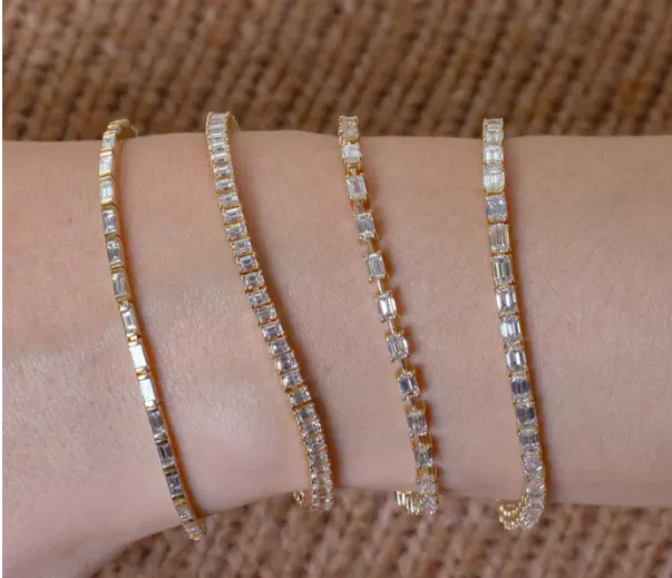 Baguette Diamond Tennis Bracelet