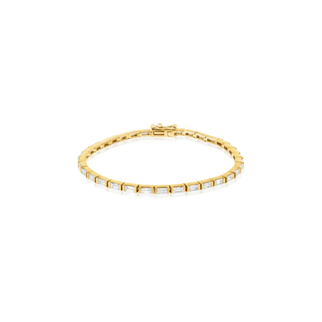 Baguette Diamond Tennis Bracelet