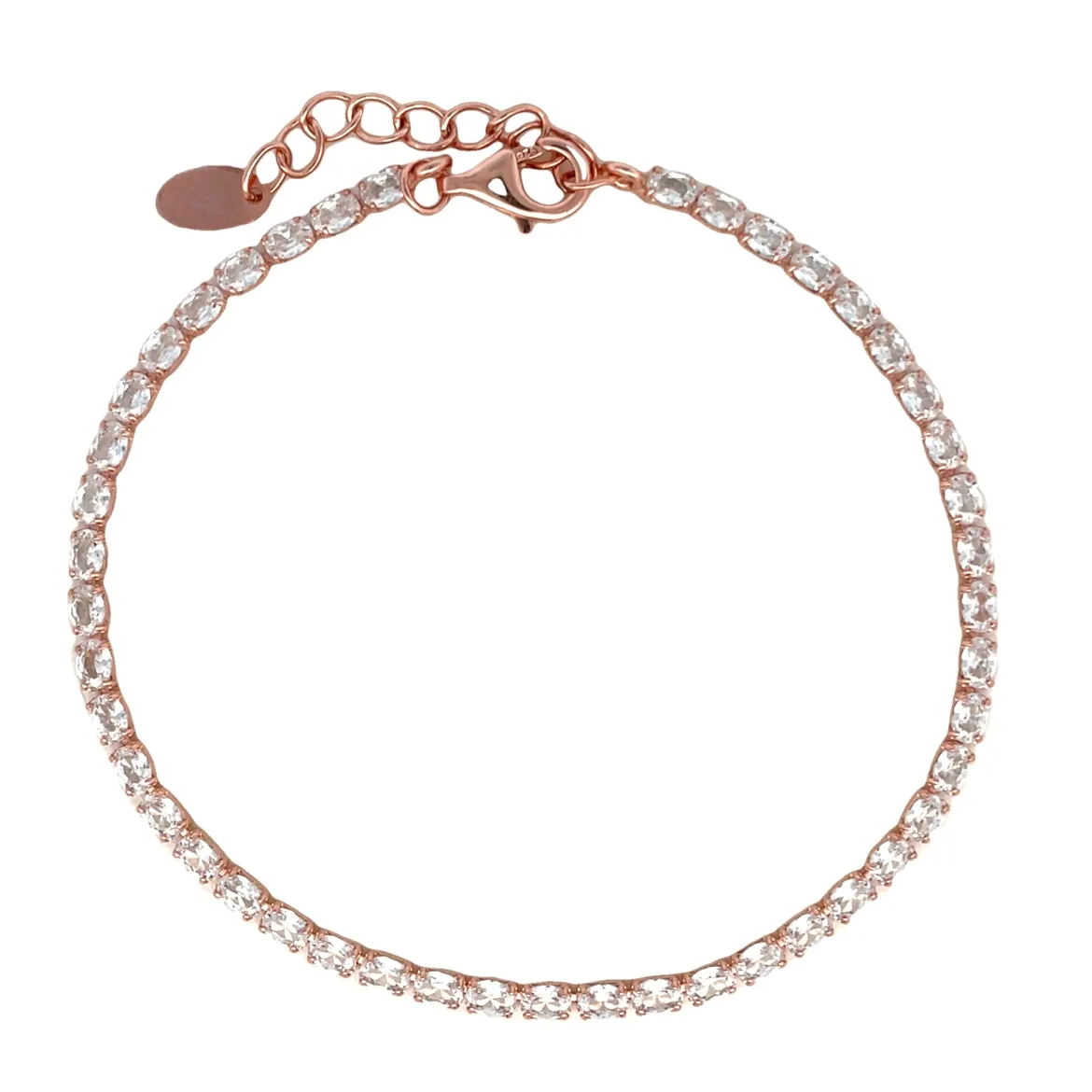 Dainty tennis bracelet