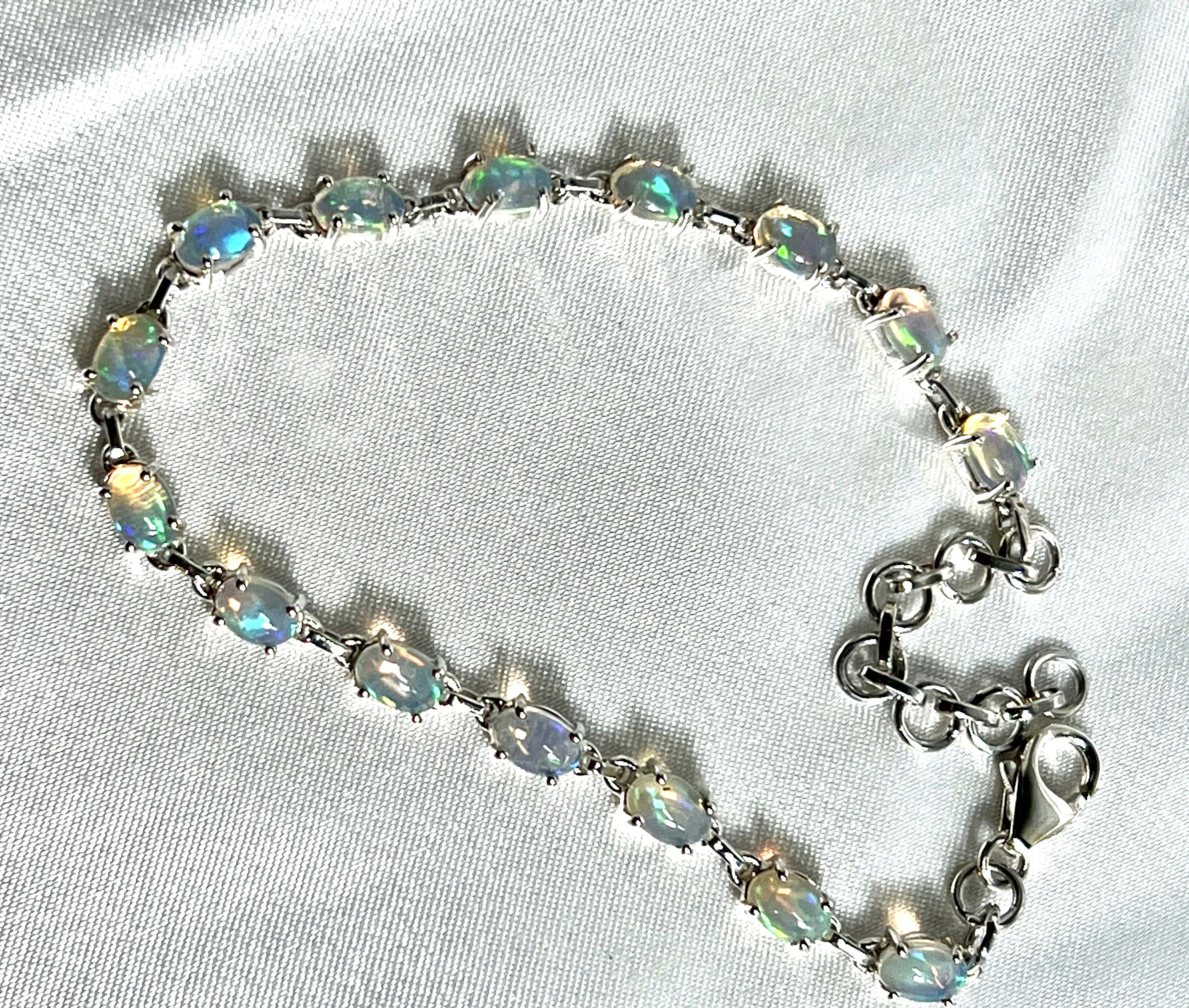 Delicate Ethiopian Opal Bracelet