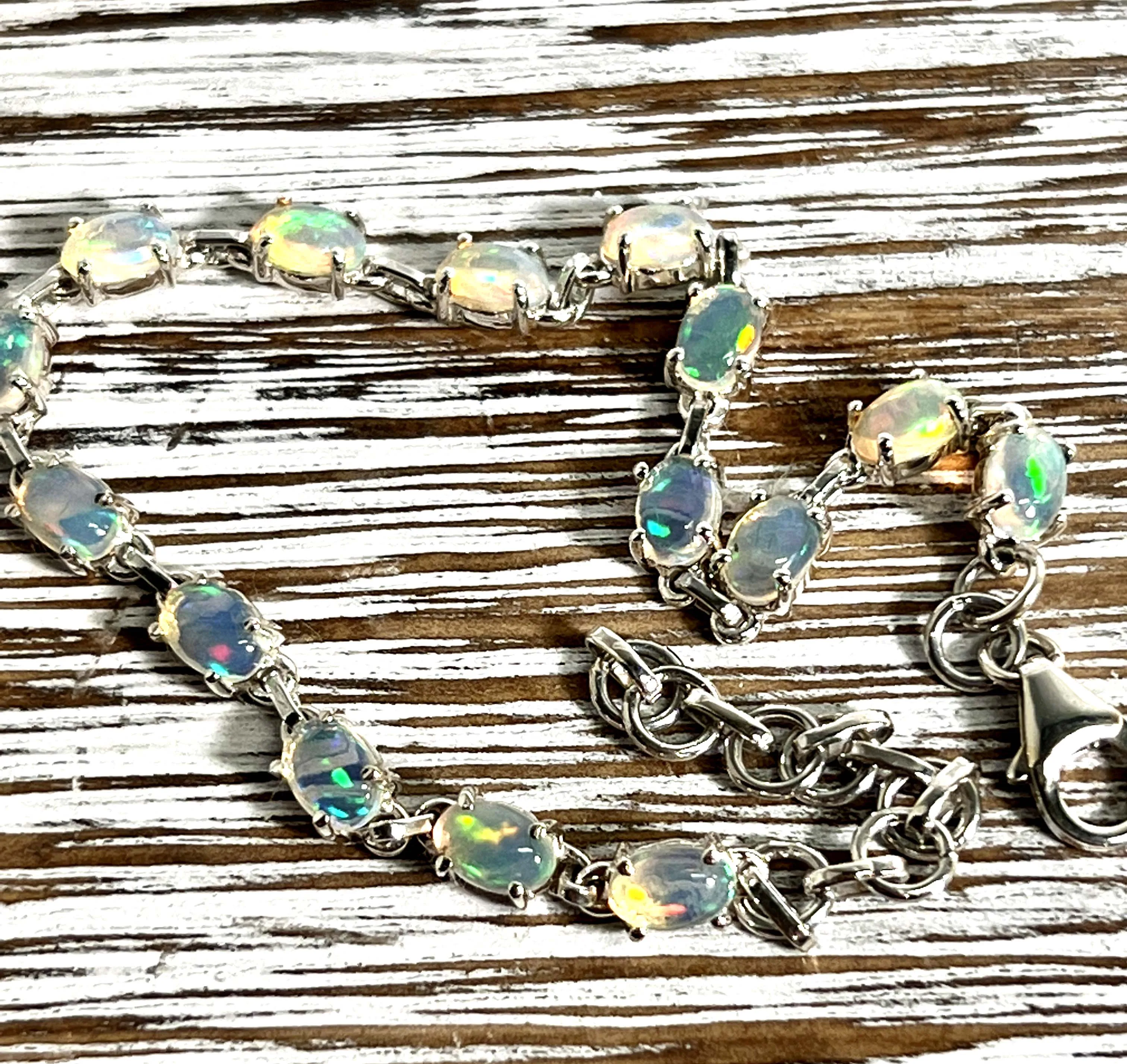 Delicate Ethiopian Opal Bracelet