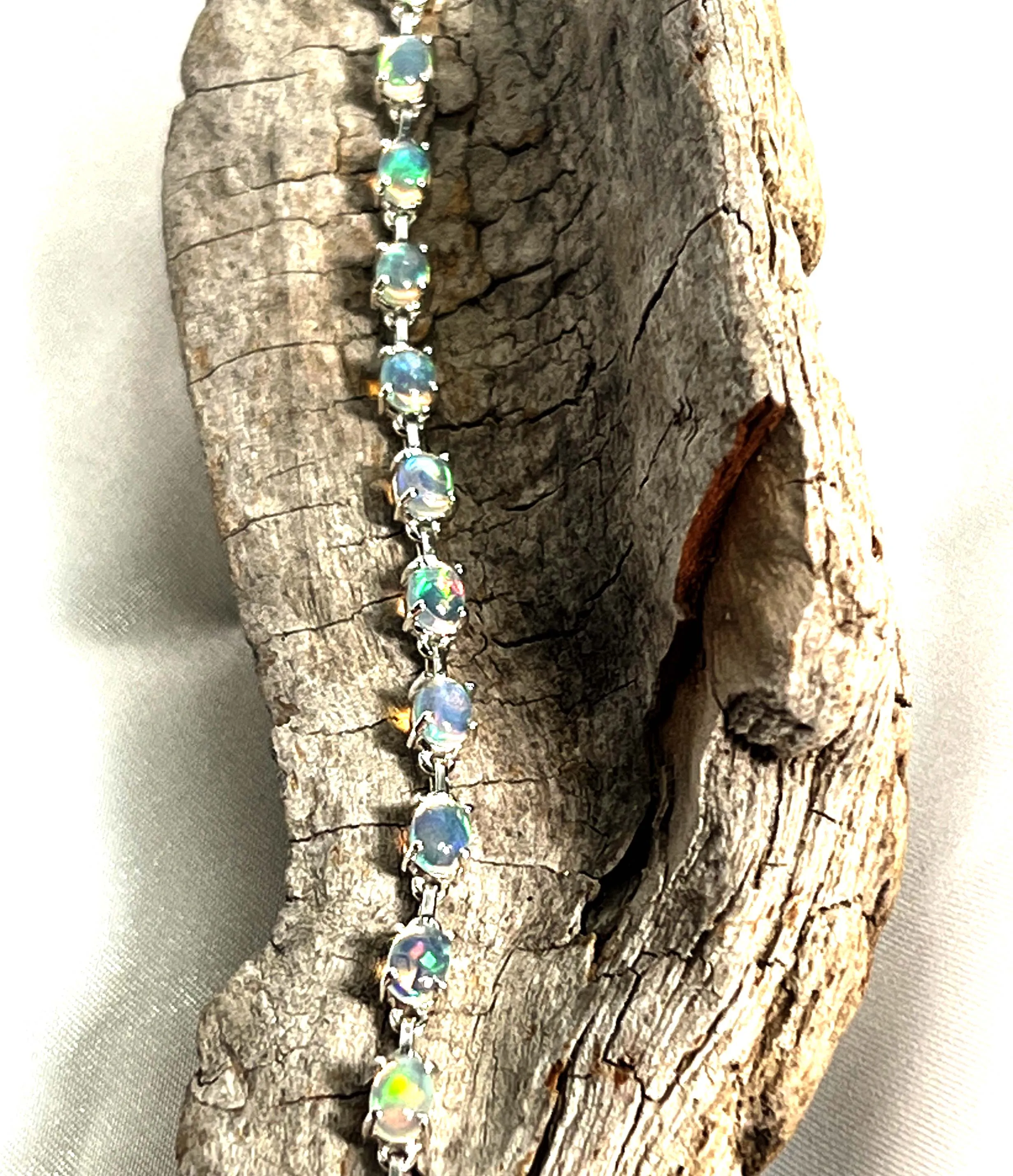 Delicate Ethiopian Opal Bracelet