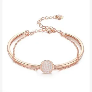 Diamond Two-in-one Link Chain & Bangle Bracelet