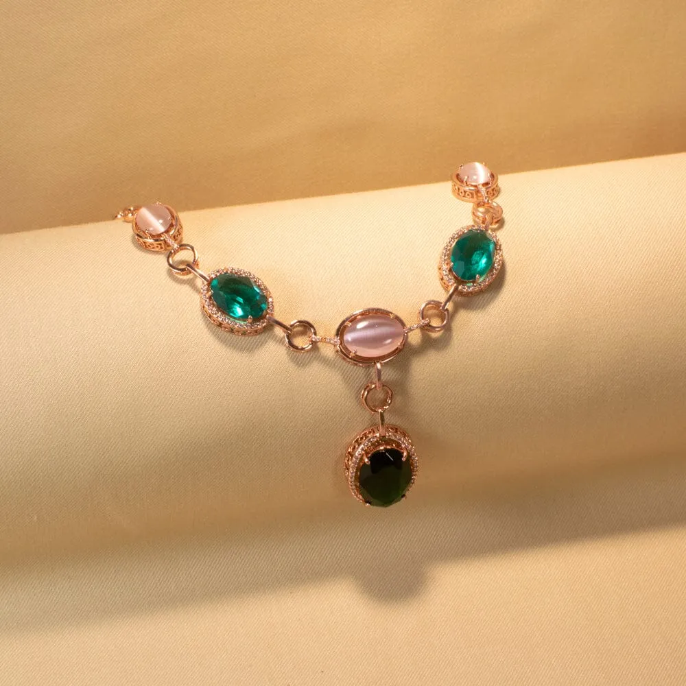 Emerald Blush Necklace Set