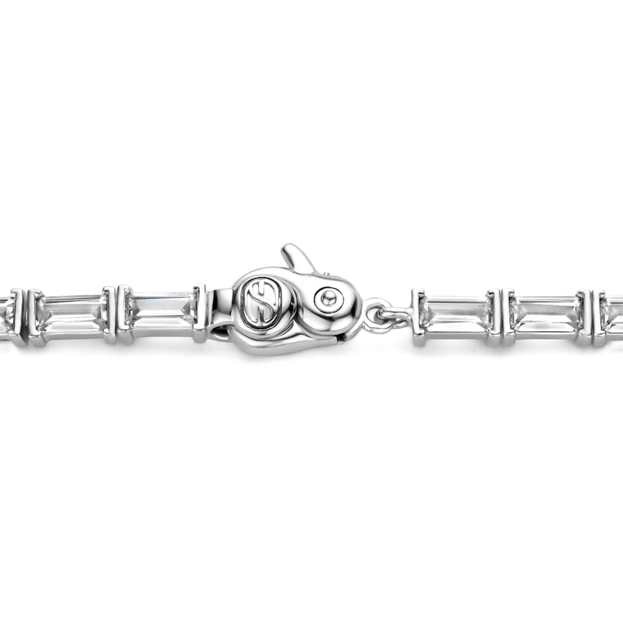 Milano Emerald Cut CZ Bracelet - Silver - 23041ZI