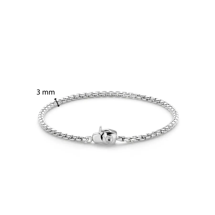 Milano Fine Chain Bracelet - Silver - 23023SI