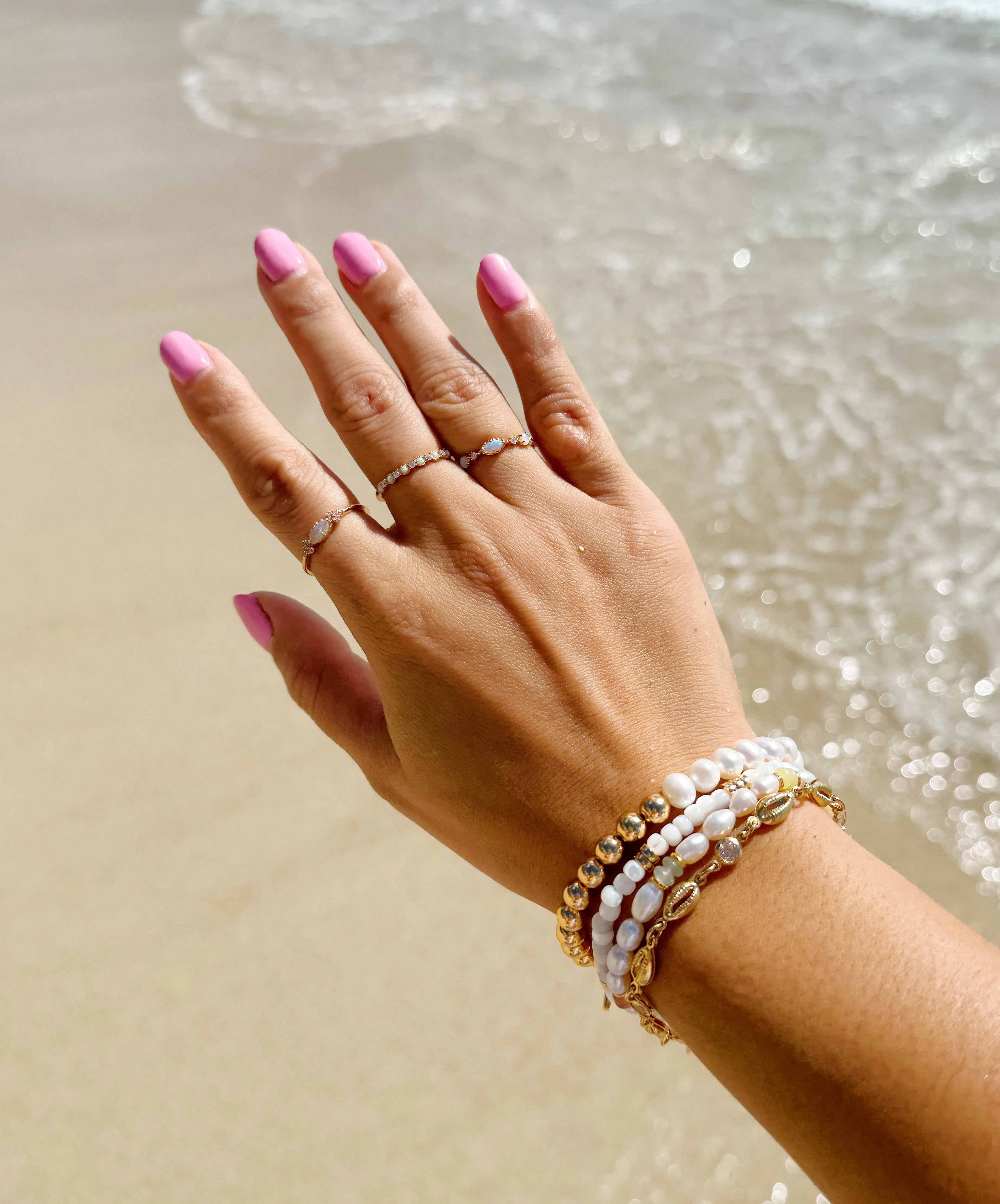Opal Luster Ring